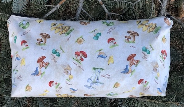 Savor the Gnoment Mushies Large Zini Flat Bottom Bag