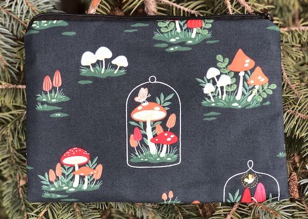 Mushroom Garden zippered bag, The Scooter