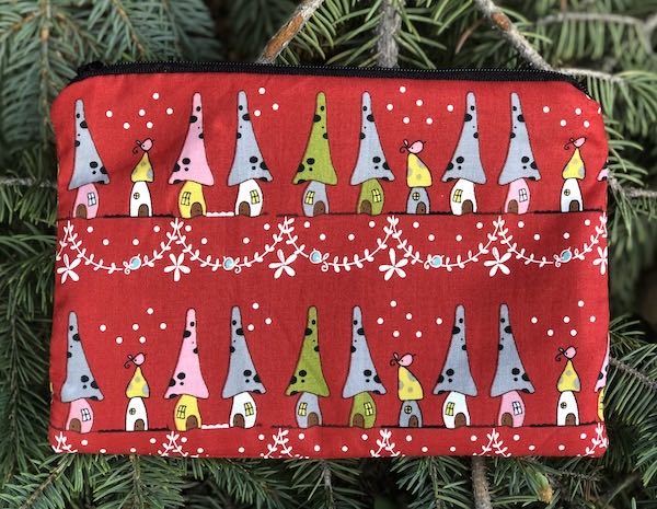 Mushroom Village zippered bag, The Scooter