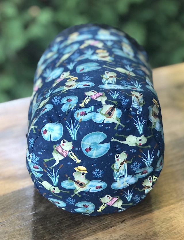 Musical Frogs SueBee Round Drawstring Bag