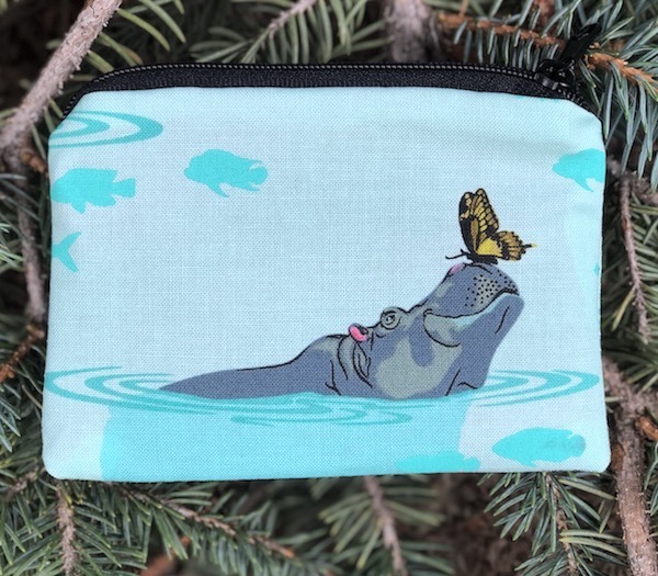 My Hippos Don't Lie coin purse, The Raven