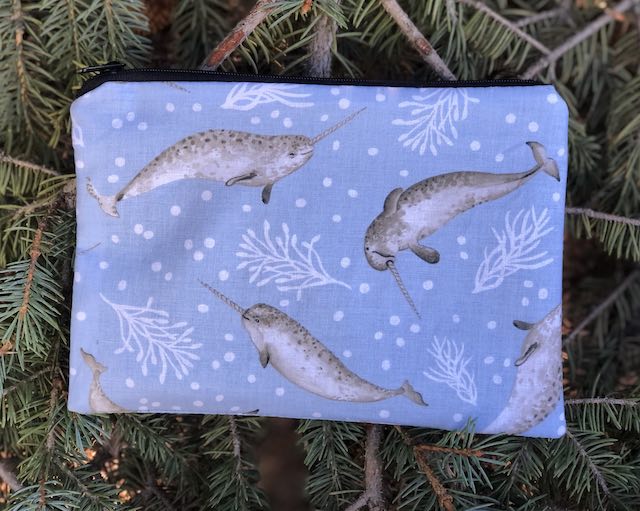 Narwhal zippered bag, The Scooter