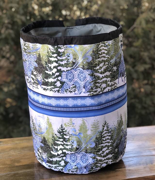 Nature's Winter Alpaca Large Knitting Bag