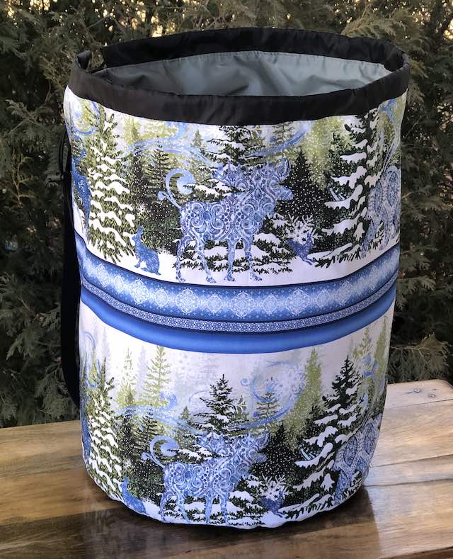 Nature's Winter Alpaca Large Knitting Bag