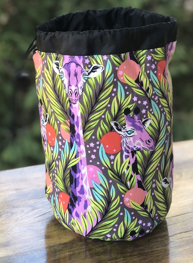 Neck for Days SueBee Round Drawstring Bag