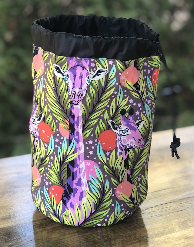 Neck for Days SueBee Round Drawstring Bag
