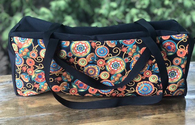 Orange Circles Supa Dupa Mahjongg Storage Set, The Zippered Tote-ster, Large Zini, Racker and Mattie