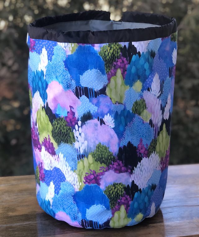 Painterly Trees Alpaca Large Knitting Bag
