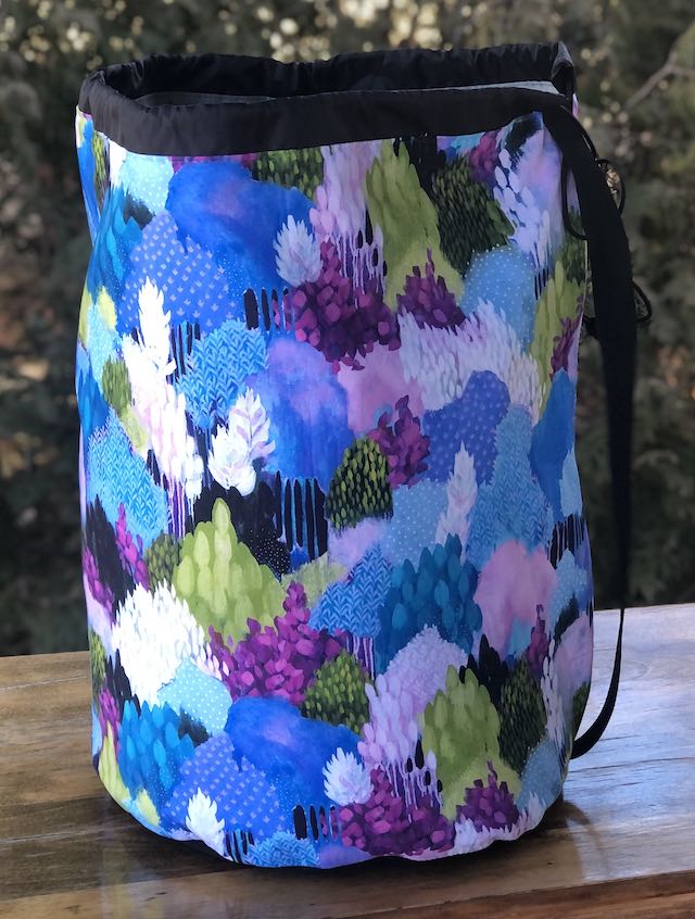 Painterly Trees Alpaca Large Knitting Bag
