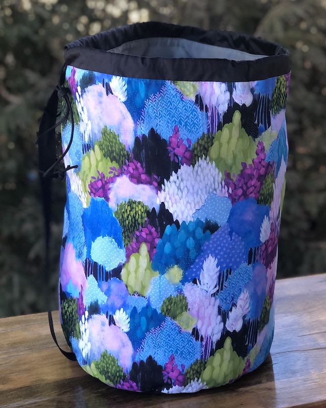 Painterly Trees Alpaca Large Knitting Bag