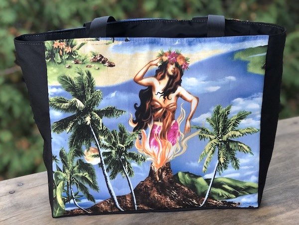 Pele Goddess of Volcanos Fauna Deep Tote