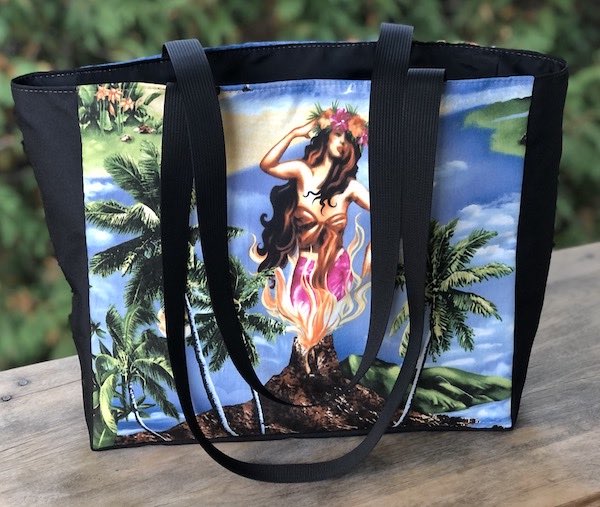 Pele Goddess of Volcanos Fauna Deep Tote