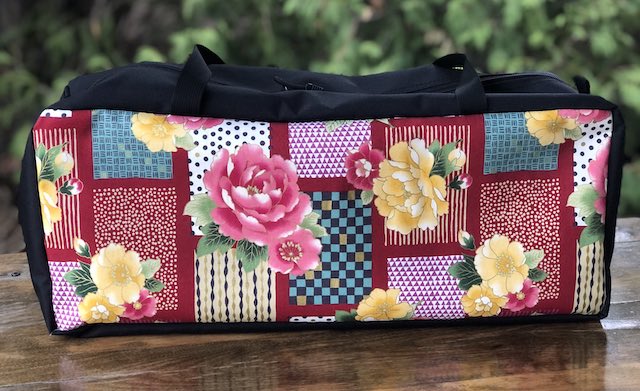 Red Peony Blocks Mahjongg Storage Set The Zippered Tote-ster and Large Zini