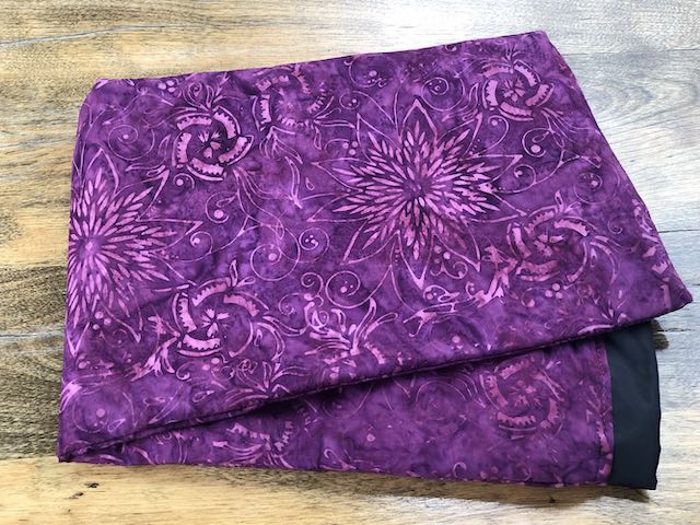 Plum Batik Drawstring pouch for Mah Jongg Racks, The Racker