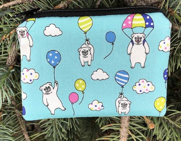Pugs and Balloons Coin purse, The Raven