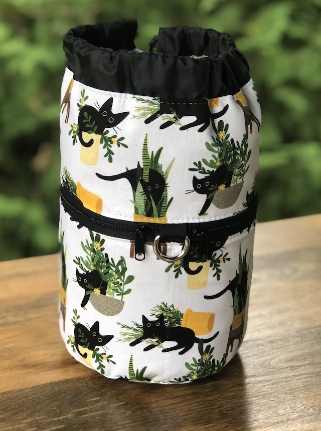 Just Purrlanted Kipster Knitting Project Bag