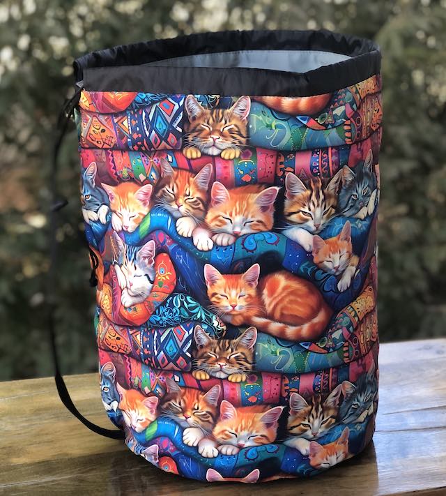 Quilty Cats Alpaca Large Knitting Bag