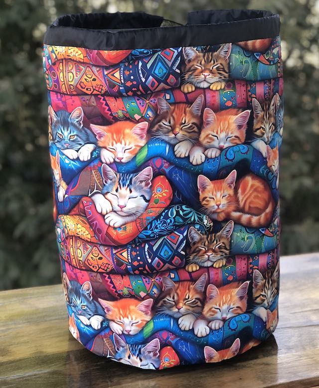 Quilty Cats Alpaca Large Knitting Bag