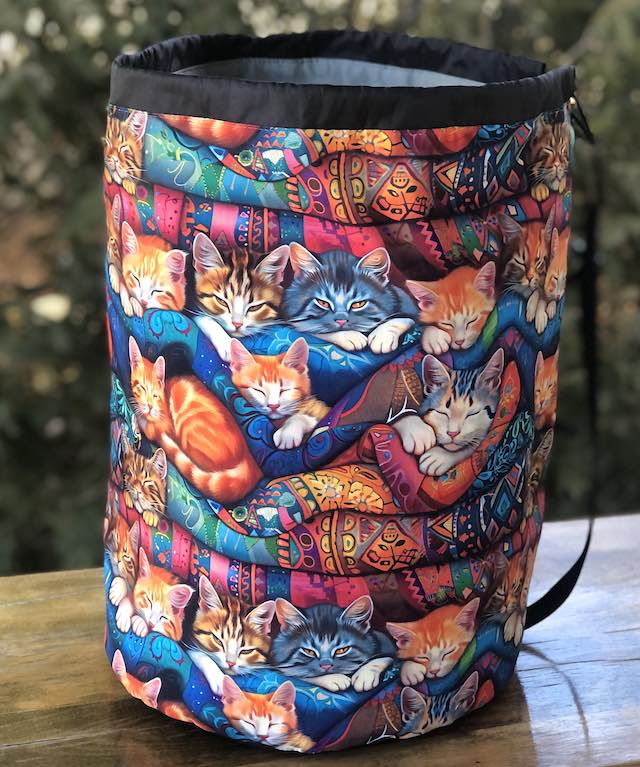 Quilty Cats Alpaca Large Knitting Bag