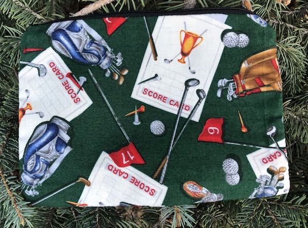 Retro Golf zippered bag, The Scooter - CLEARANCE