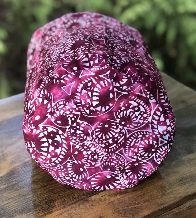 Rolling Balls Batik drawstring bag, The Large Suebee