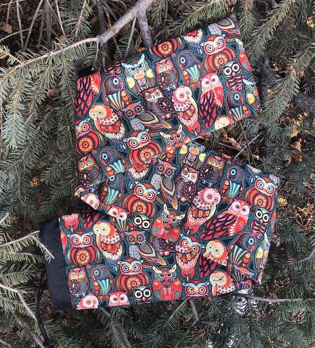 Sahul Land Owls Gathering drawstring bag for your mahjong mat, The Mattie