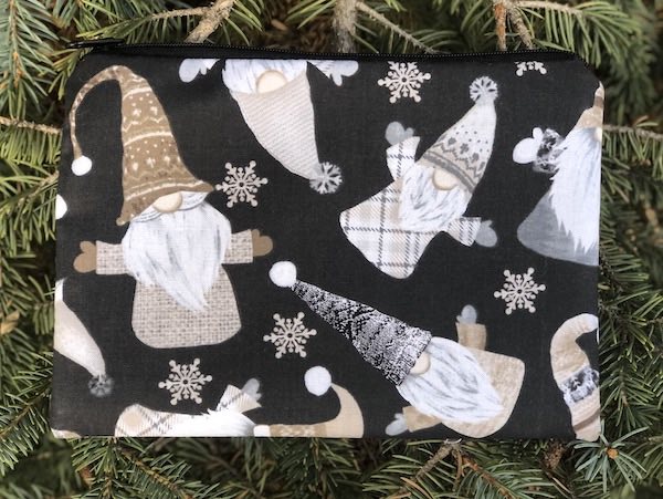 Scatered Gnomes zippered bag, The Scooter