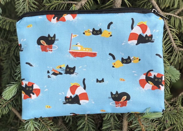Sea Cats zippered bag, The Scooter