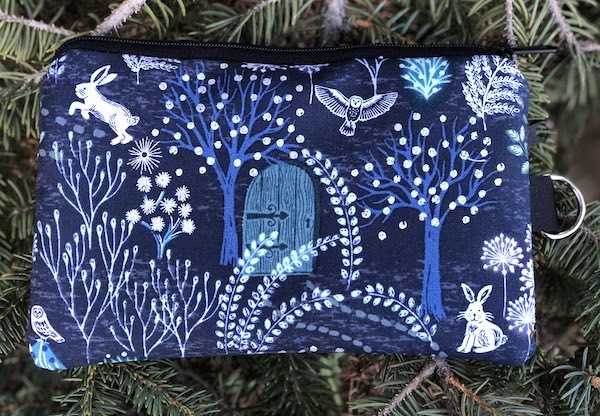 Secret Garden Mini Wallet Purse Organizer, smaller smart phones wallet, The Sweet Pea