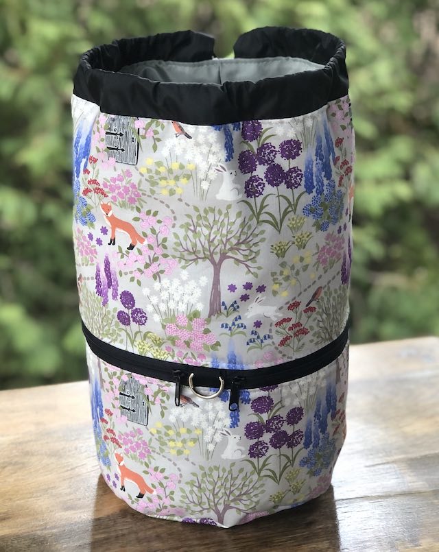 Secret Garden knitting project bag, large Kipster