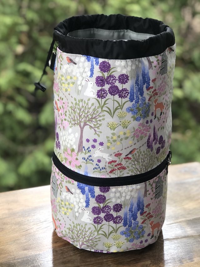 Secret Garden knitting project bag, large Kipster