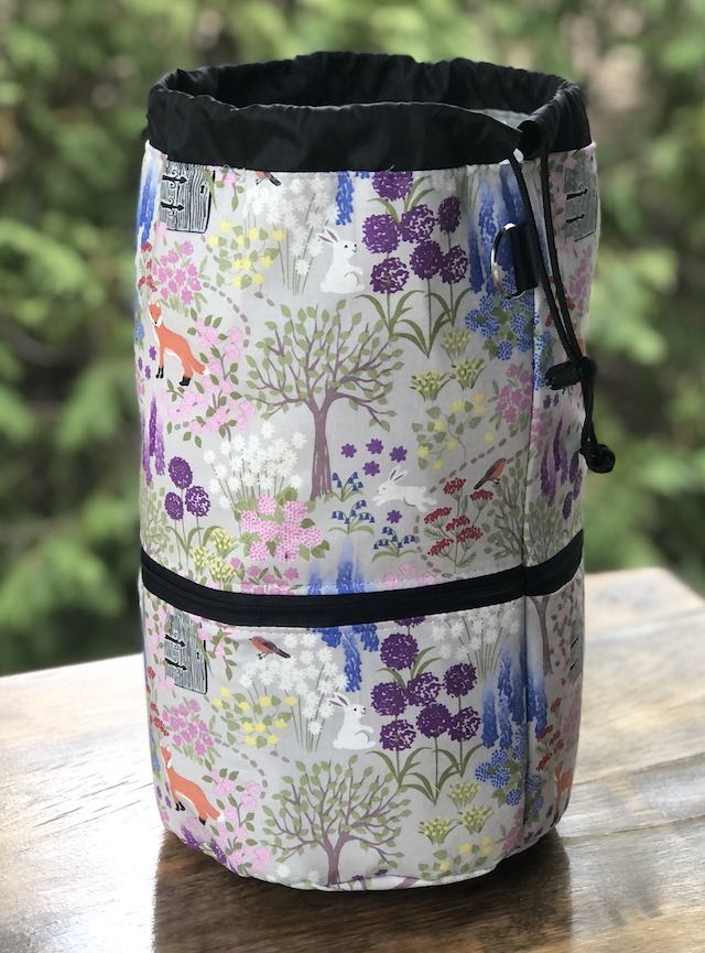 Secret Garden knitting project bag, large Kipster