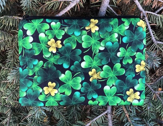 Shamrock Scatter zippered bag, The Scooter