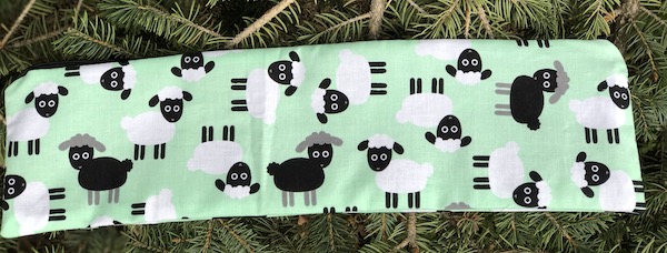 Sheep on Green Long Knitting Needle Pouch, The Stitch