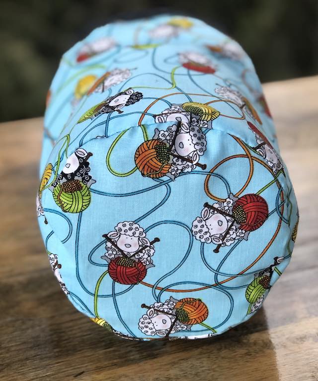 Sheepy Knitters SueBee Round Drawstring Bag