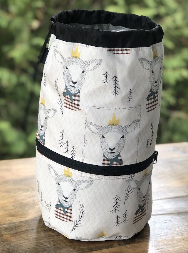Sir Wooly Lambkin knitting project bag, large Kipster