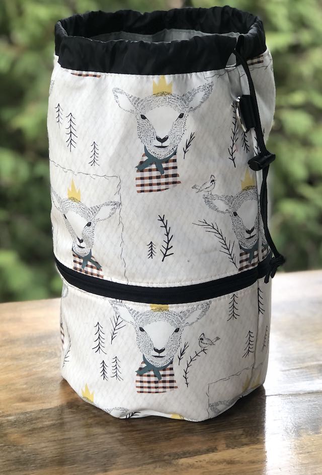Sir Wooly Lambkin knitting project bag, large Kipster