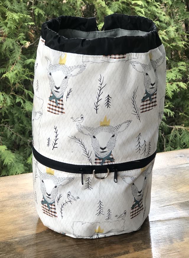 Sir Wooly Lambkin knitting project bag, large Kipster