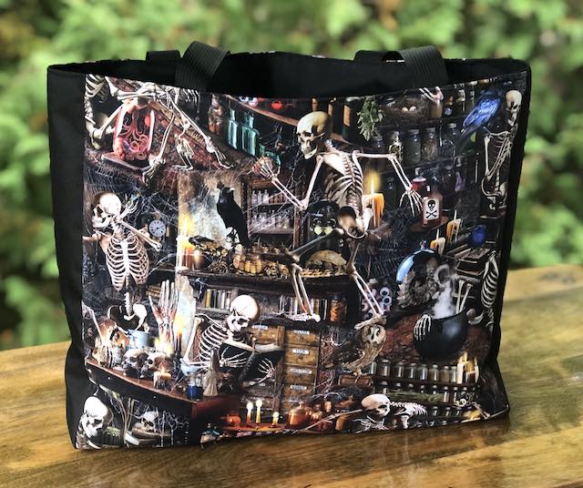 Skeleton Apothecary Medium Fleur Tote, wide
