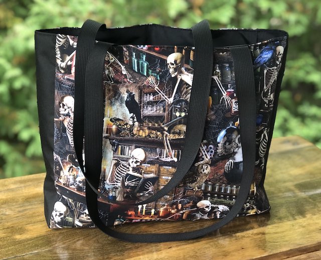 Skeleton Apothecary Medium Fleur Tote, wide