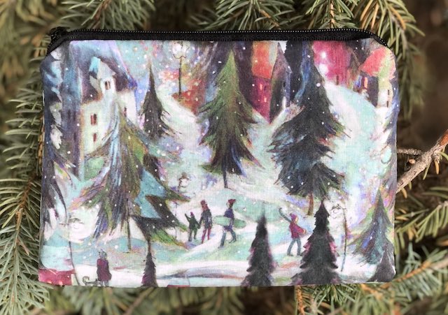 Ski Village Goldie zippered bag