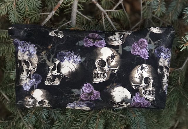 Skulls and Roses Large Zini Flat Bottom Bag