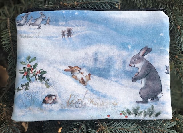 Snow Bunny Fun zippered bag, The Scooter
