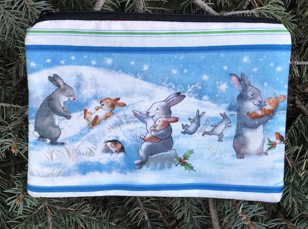 Snow Bunny Fun zippered bag, The Scooter