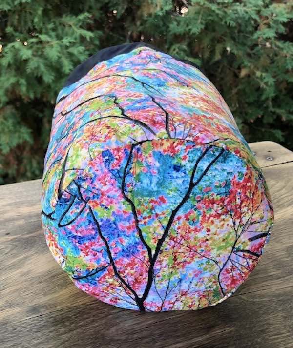 Spring Trees SueBee Round Drawstring Bag