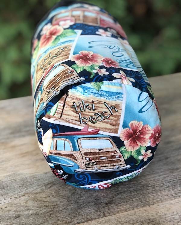 Surfin' SueBee Round Drawstring Bag