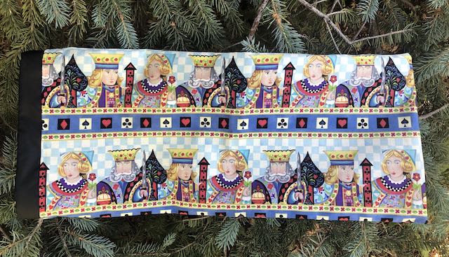 The Royals drawstring bag for canasta racks and card spinner, Rummikub racks and tiles,  the Racker Jr