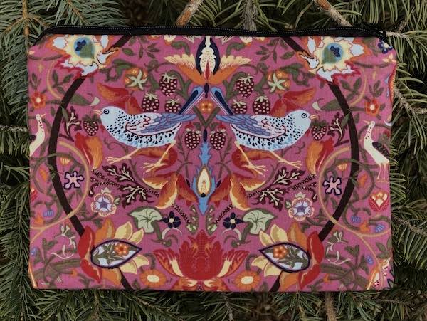 Twin Birds zippered bag, The Scooter