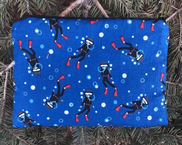 Underwater Diver zippered bag, The Scooter