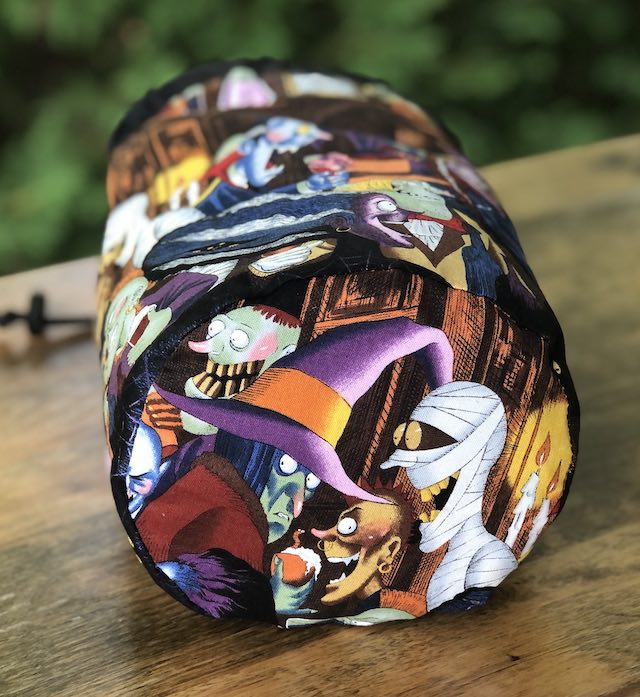 Unhappy Hour SueBee Round Drawstring Bag